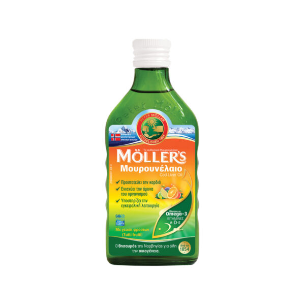Mollers - Μουρουνέλαιο Cod Liver Oil (Tutti Frutti) - 250ml