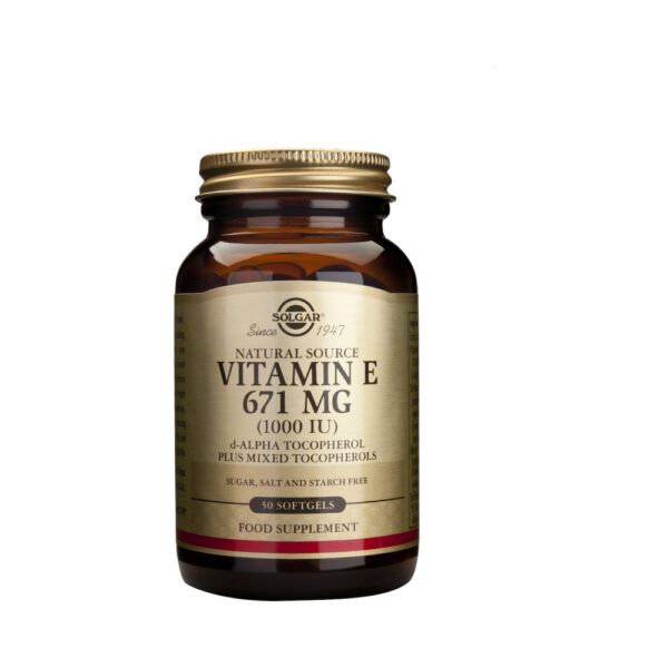 Solgar Vitamin E Βιταμίνη για Αντιοξειδωτικό 1000iu 671mg 50 μαλακές κάψουλες
