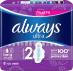 Always Ultra Long Σερβιέτες με Φτερά Μέγεθος 2 8τμχ