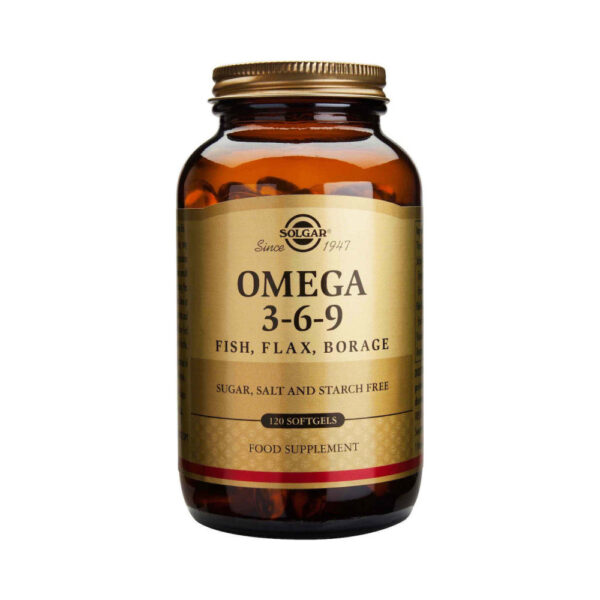 Solgar Omega 3 6 9 Fish, Flax, Borage Ιχθυέλαιο 120 μαλακές κάψουλες