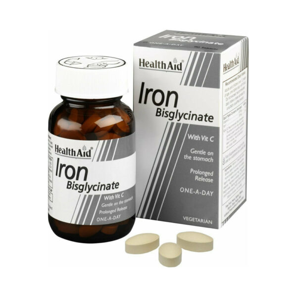 Health Aid Iron Bisglycinate 30mg 30 ταμπλέτες
