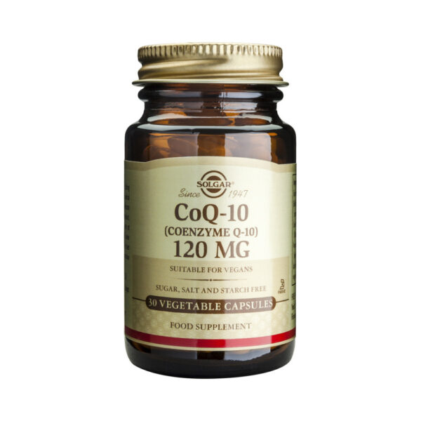 Solgar Vegetarian CoQ-10 χωρίς Γλουτένη 120mg 30 φυτικές κάψουλες