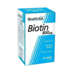 Health Aid Biotin Βιταμίνη για τα Μαλλιά, τo Δέρμα & τα Νύχια 800mcg 30 ταμπλέτες - Image 3