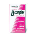 Health Aid Vitamin B Complex Supreme 30 caps Βιταμίνη για Ενέργεια, τα Μαλλιά & τo Δέρμα 30 κάψουλες - Image 3