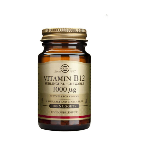 Solgar Vitamin B12 Βιταμίνη 1000mcg 100 υπογλώσσια δισκία