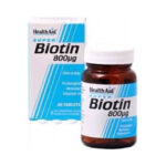 Health Aid Biotin Βιταμίνη για τα Μαλλιά, τo Δέρμα & τα Νύχια 800mcg 30 ταμπλέτες - Image 2