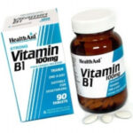 Health Aid Vitamin B1 Βιταμίνη για Ενέργεια 100mg 90 ταμπλέτες - Image 2