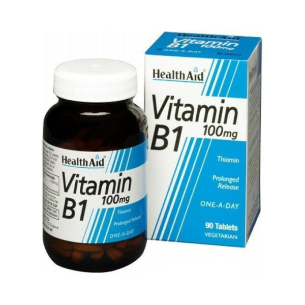 Health Aid Vitamin B1 Βιταμίνη για Ενέργεια 100mg 90 ταμπλέτες