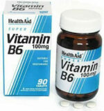Health Aid B6 Vitamin Βιταμίνη 100mg 90 ταμπλέτες - Image 2