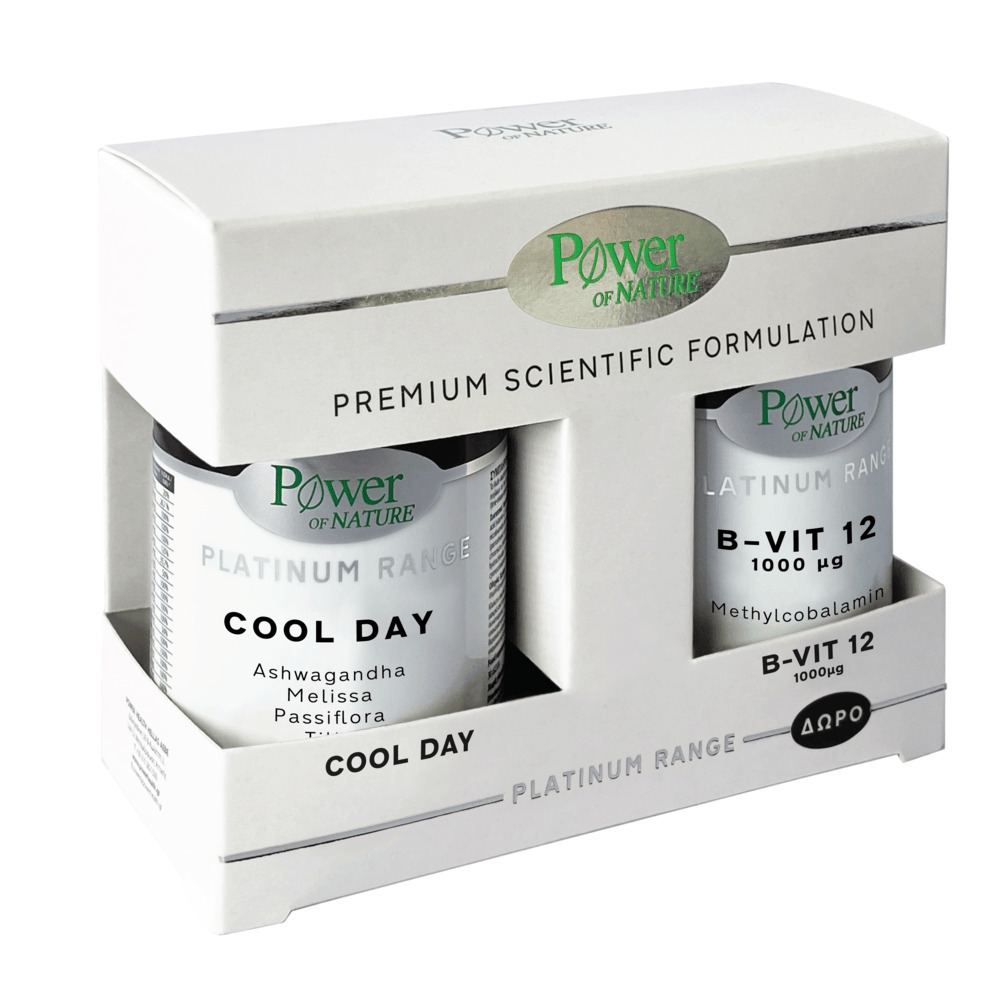Power Health Platinum Range Cool Day & Δώρο B-vit 12 Συμπλήρωμα για το Άγχος 50 ταμπλέτες - Image 1