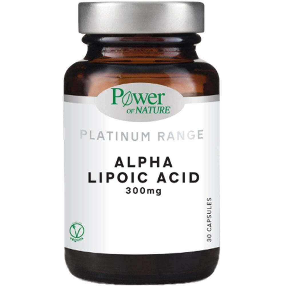 Power Of Nature Platinum Range Alpha Lipoic Acid 300mg 30 κάψουλες - Image 1